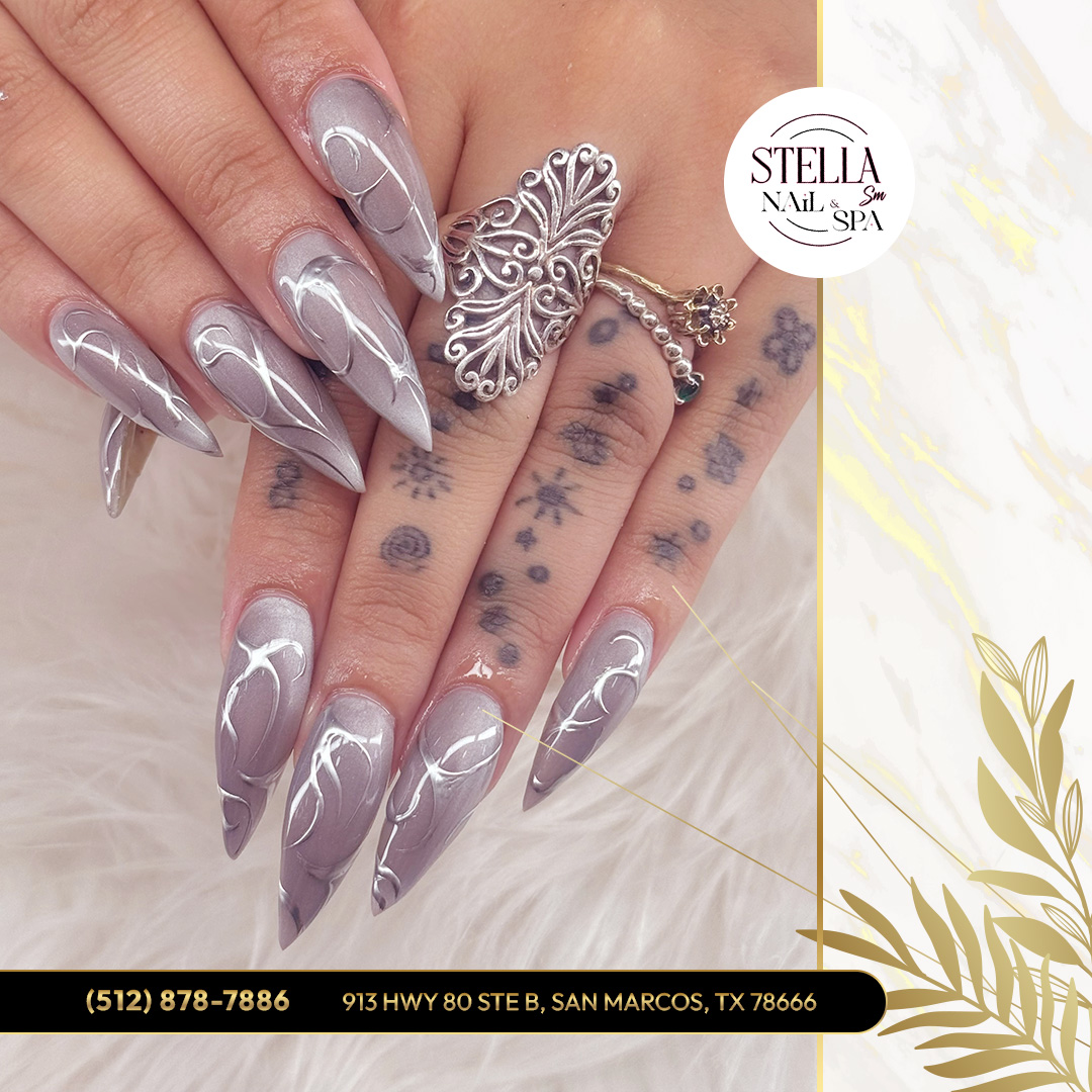 Stella SM Nails & Spa nail work in San Marcos, Texas